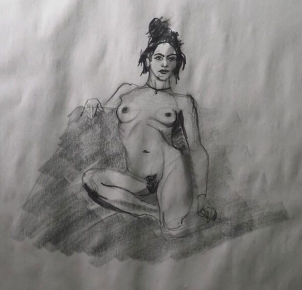 Seated nude